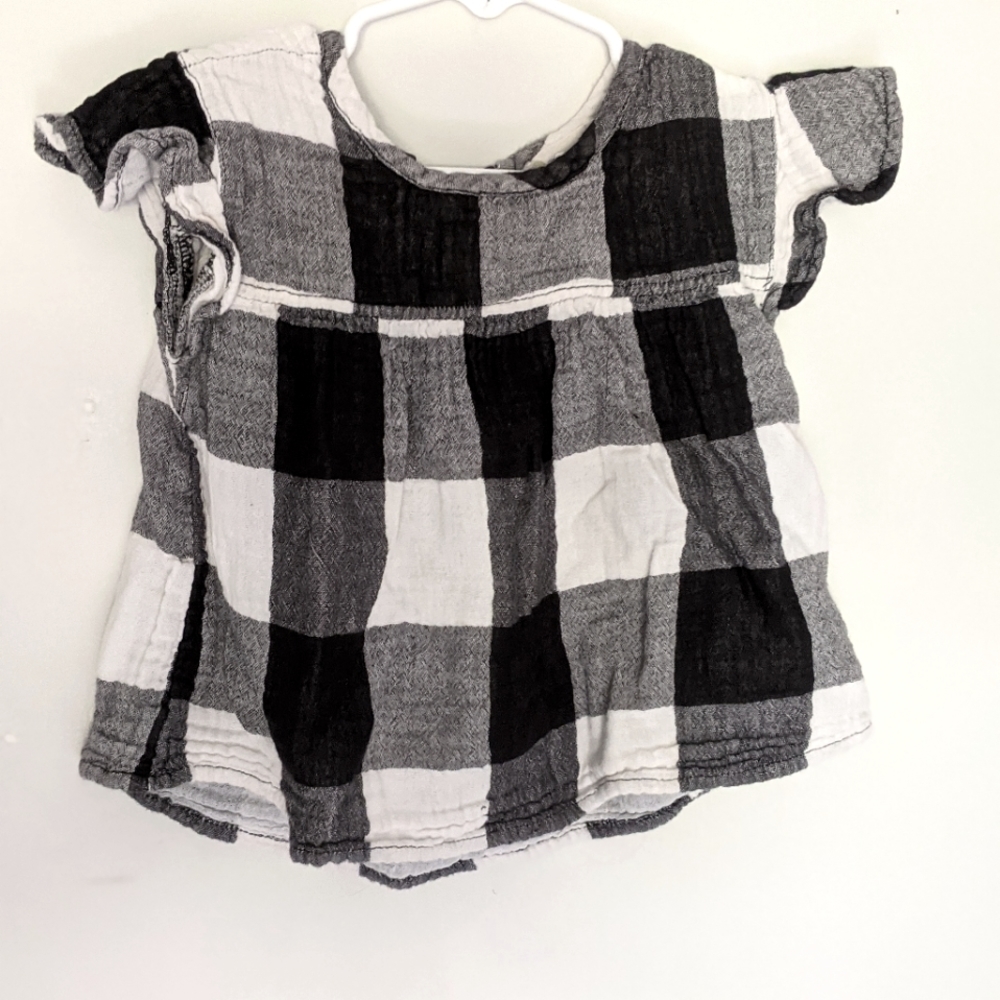 Tucker + Tate girls buffalo check top